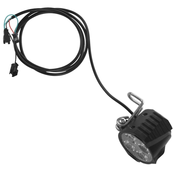 E-sykkel LED Frontlykt 12v 24v 36v 48v 60v 72v Sykkellykt med Horn Vanntett Frontlykt