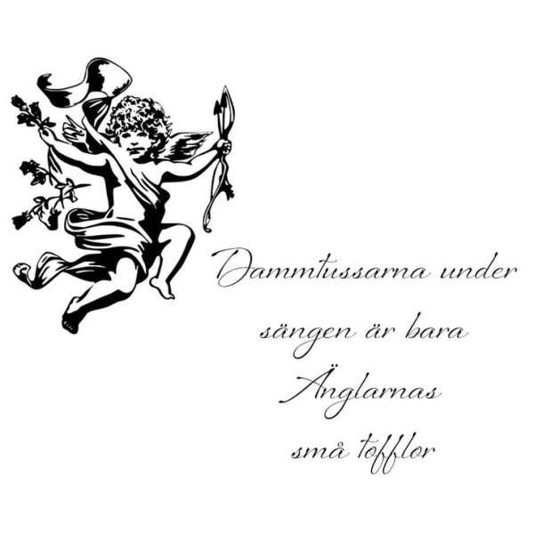 Väggord/Väggdekal - Dammtussarna under... svart