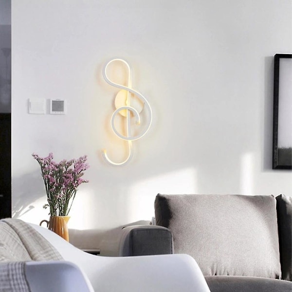 20w Minimalistisk Vægslampe Sengelampe Ac85-265v Indendørs Hvid Lysende Varmt Farve