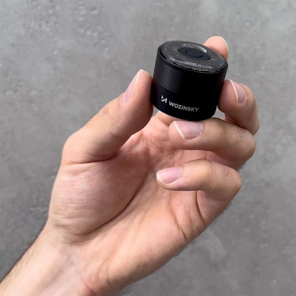 Wozinsky LED cykel baglygte micro USB med rødt lys 5 tilstande sort (WRBLB2)