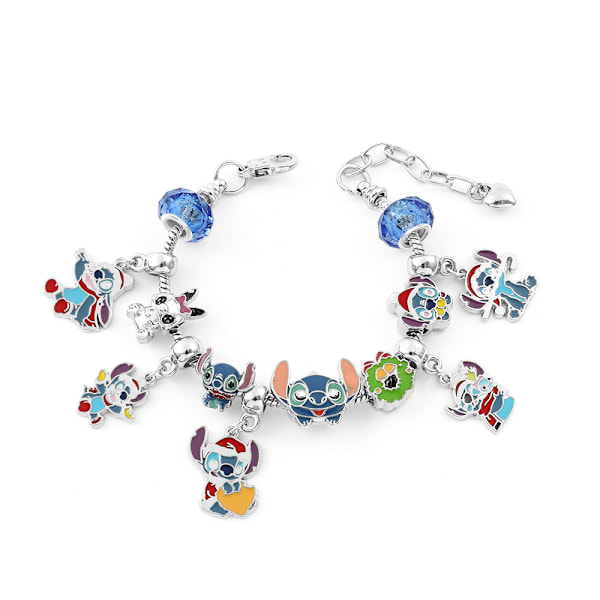 REMAKE 2024 Stitch Julekalender til Piger og Børn DIY Smykke Charm Armbånd DIY Kit 24 Dages Jule Nedtælling Julekalender