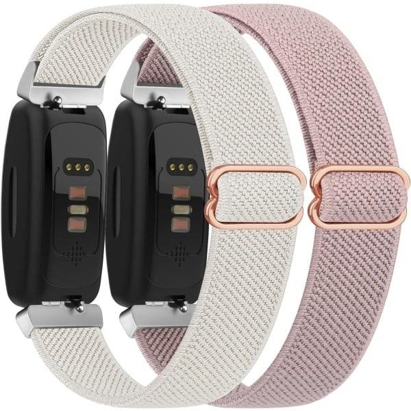 Elastiset rannekkeet Fitbit Inspire 2:lle - 3 kpl elastisia rannekkeita - Xin