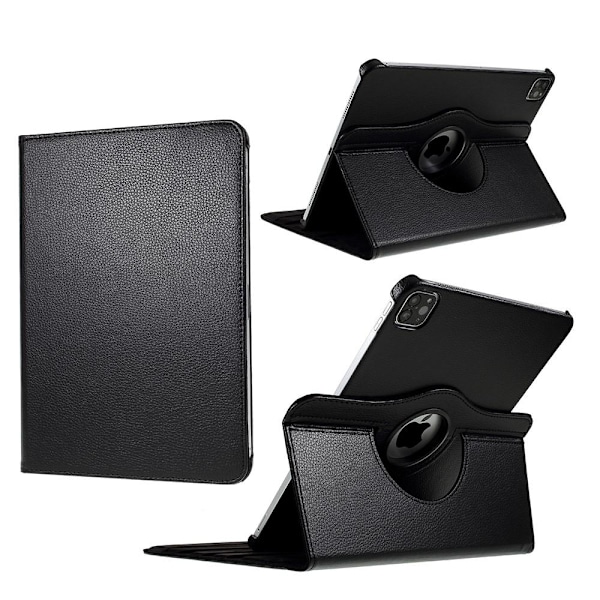 iPad Air 2020/2022/2024 / Pro 11 Fodral 360° Rotation Svart Svart Svart Black