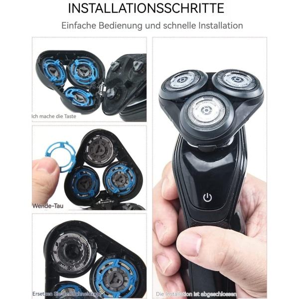 REMAKE Parranpää Philips Series 5000:lle, partaveitsiterät SH50 vaihtoterät 6 kpl