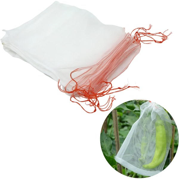 Net til plantebeskyttelse i haven - grøntsagsnet, beskyttelsesnet mod insekter og fugle (20 stk., 35 * 25 cm) Sunmostar