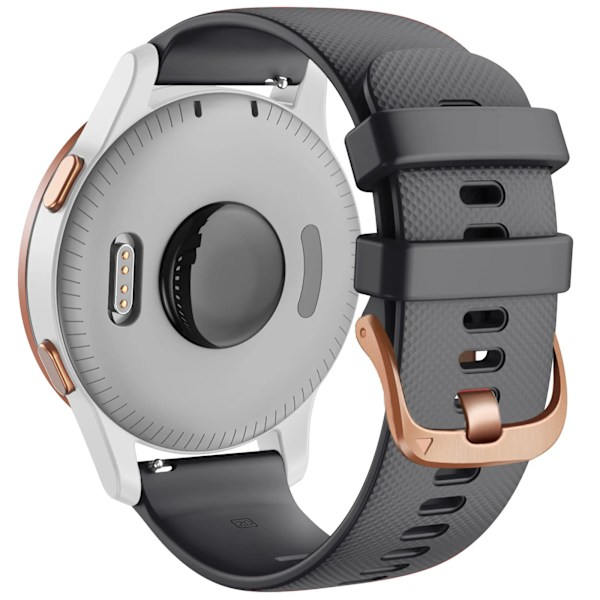 18mm 20mm Ranneke Garmin Venu Sq 2 Plus Vivoactive 4S Älykellolle Venu 3S 2S Vivoactive 3 5 Vaihto Ranneke Musta Musta 20mm Venu:lle