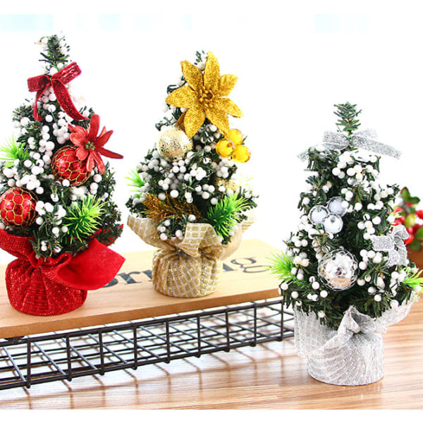 Baubles Tree 20cm Mini Julgran Dekorativ Julgran Julafton