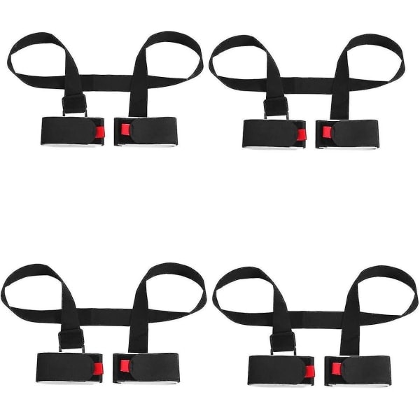 4-Pack Adjustable Ski and Pole Carrier Strap, Ski Shoulder Strap (FMY)