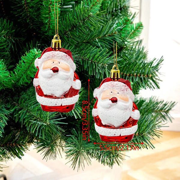Julgranshänge Röd Godis Lollipop Jultomten Älg Julhängande Dekorationer Nyår Jul Heminredning Navidad Presenter F