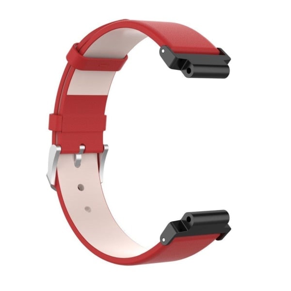 Garmin Forerunner 220 / 230 / 235 / 630 / 620 / 735 Nahkainen ranneke - Punainen Punainen