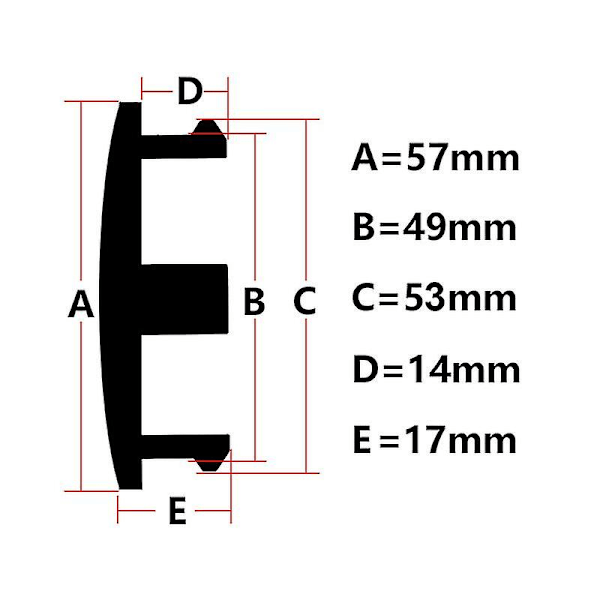 4 stk. Tomme nr. 57 mm Bilhjul Centerkapsler Navkapsel til Mazda 2 3 5 6 Cx5 Cx7 Cx9 Rx8 Fælghætte
