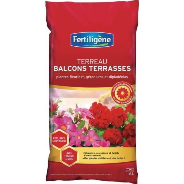 FERTILIGENE - Jord til balkoner og terrasser 6L