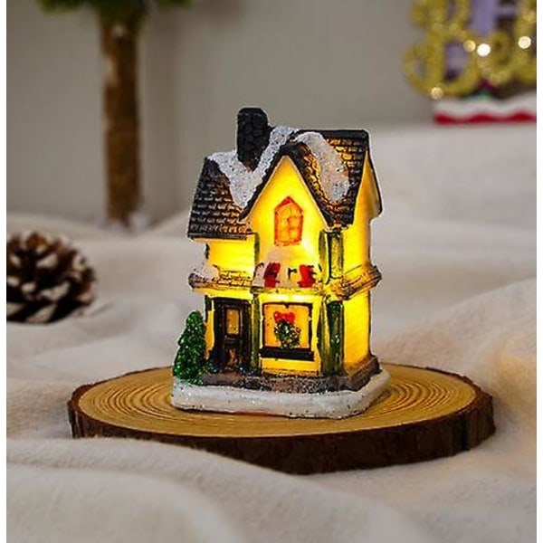 Joulutalo valoilla, Kerstdorp, Joulukylä, Koti sisustus, Joululahjat, Joulukoristeet, Uusi vuosi 2022, Natale, Navidad, Noel