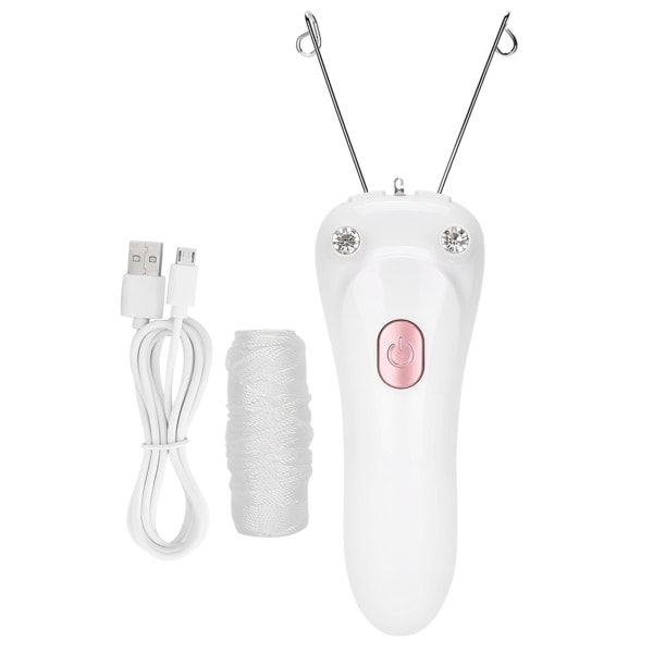 REMAKE Elektrisk Tråd Epilator Hårfjerner USB Lading Bomulls Tråd Epilator (Hoste Bomulls Tråd USB Kabel) (Rosa)