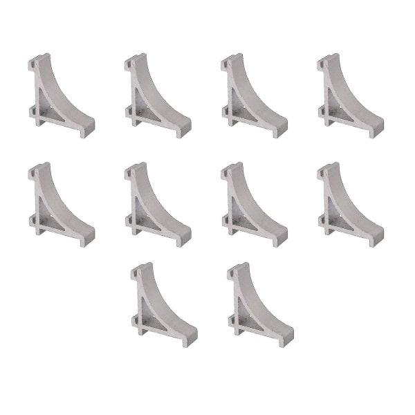 10 kpl 2,3 cm alumiiniseos hopea jääkaapin hyllytuki koukut