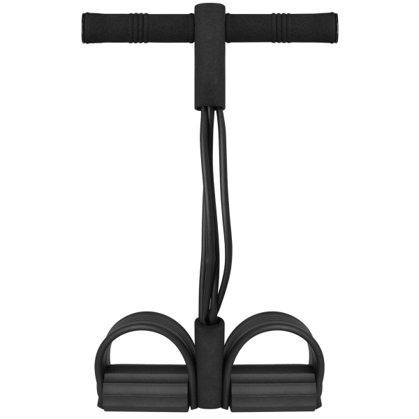 Elastiska Träningsband: Flexibelt Hemma-Workout, Inget Gymkort Svart