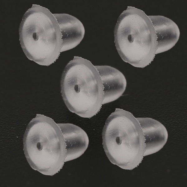500 st transparenta örhängen baksida örhängen stöd öronpropp ersättning tillbehör
