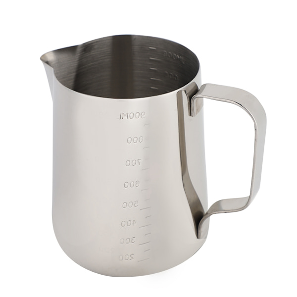 Målebeger i rustfritt stål Kaffe-kanne Melkeskum-kanne Espresso Latte-kanne (1000 ml)