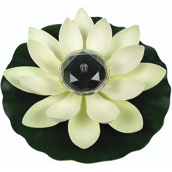 Lotus lys, solcelledrevet flydende pool dekoration Lotus LED farveskiftende natlys pool fest