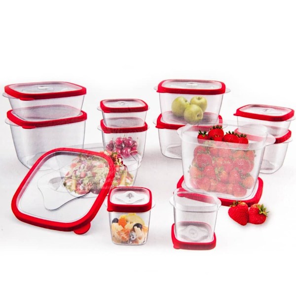 REMAKE Stort Lunchbox-paket - 12 st - 6 Storlekar Transparent Transparent