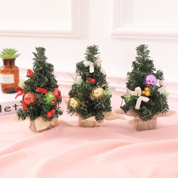 Baubles Tree 20cm Mini Julgran Dekorativ Julgran Julafton