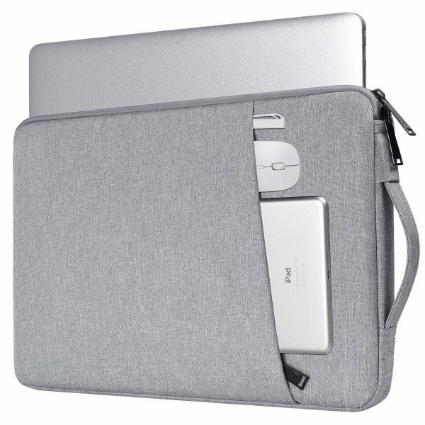 Laptop case 14.1 inch/15.4 inch canvas Grey