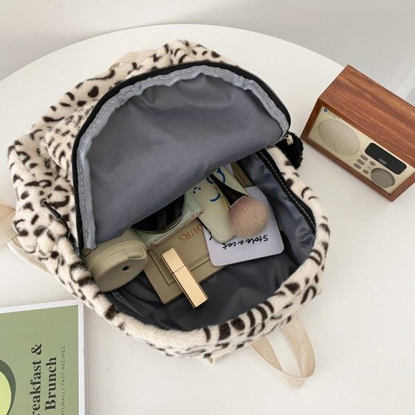All-match leopard print taske trendy dame skole taske Harajuku high