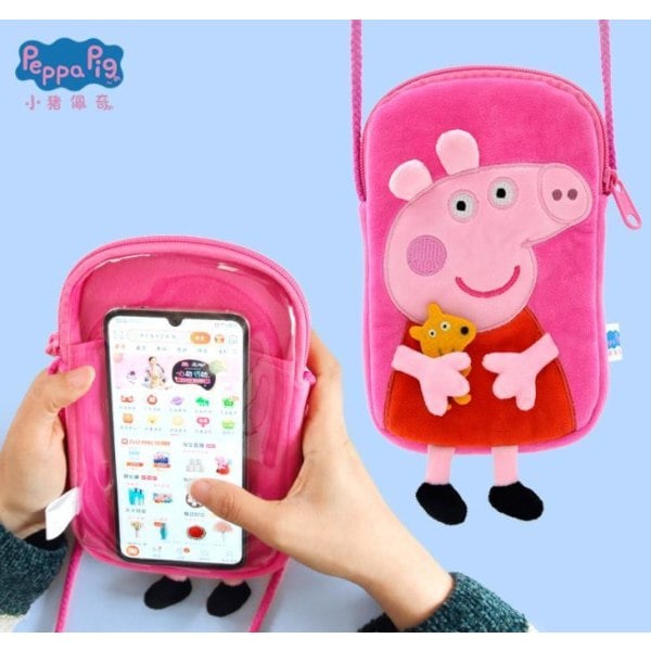Greta Gris Peppa Gris förskoleväska axelväska 2 modeller Blå George Blå
