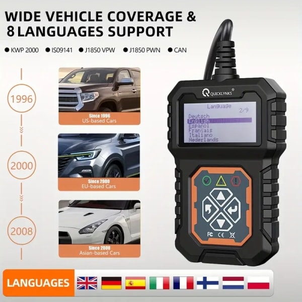 Car Code Reader: Get instant diagnosis of your car's check engine light with OBD2 scanner!