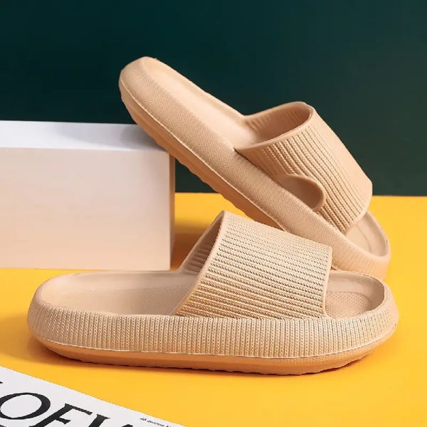 Damskor Super Mjuka Eva Tjocka Plattformtofflor, Minimalistiska Och Bekväma Inomhus Badrum Halksäkra