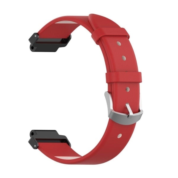 Garmin Forerunner 220 / 230 / 235 / 630 / 620 / 735 Nahkainen ranneke - Punainen Punainen