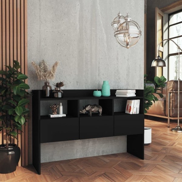 REMAKE vidaXL Sideboard Svart 105x30x70 cm treverk Svart