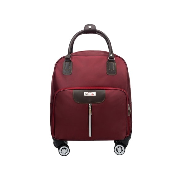 Cabin bag Suitcase on wheels Dark red