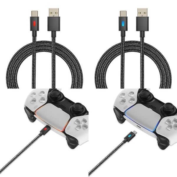 USB-laddningskabel för PS5-kontroller, 3 meter lång, typ C