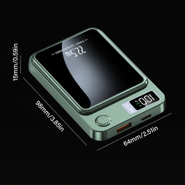 REMAKE Trådlös Powerbank Extern extra batteripack SVART svart