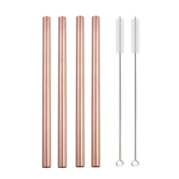 REMAKE 01 Roségull 4 stk Store 12mm Gjenbrukbare 304 rustfritt stål