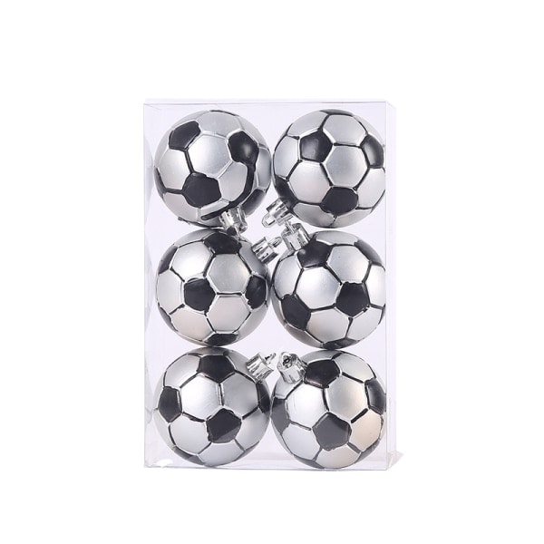 6 cm Julgransfotboll Julgransdekoration Boll Hängande Julgranspynt