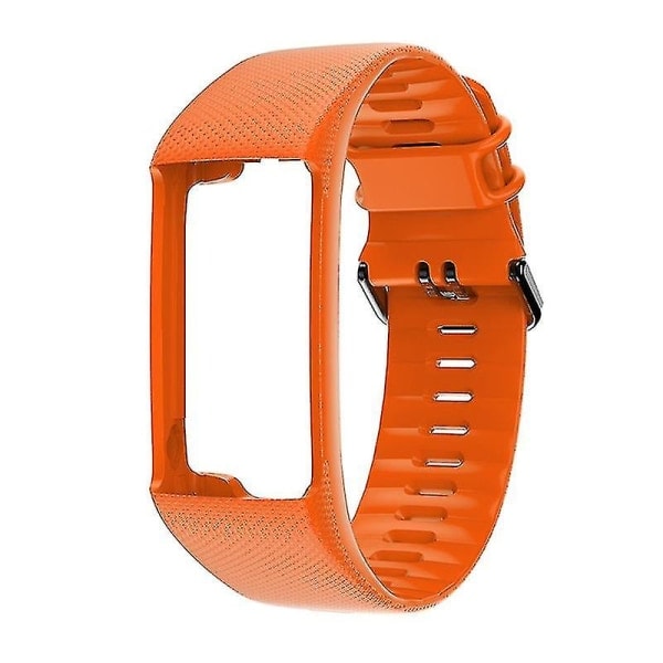 2023 Nytt Ersättningsarmband Mjuk Silikon Armband Smart Sportklocka Rem för Polar A360 A370 Orange