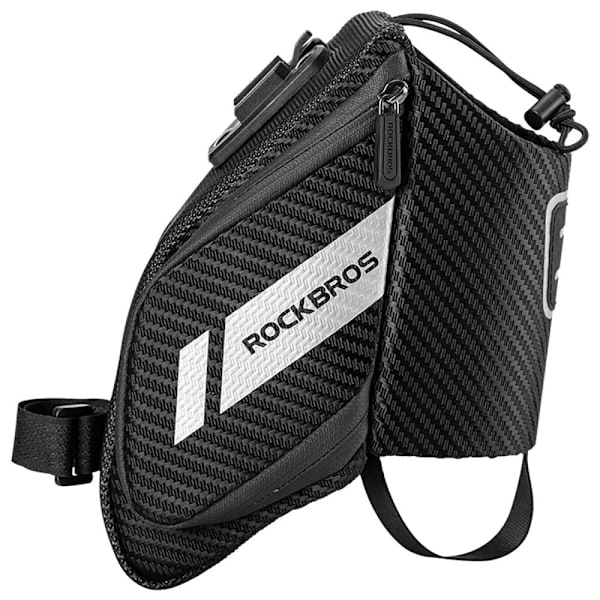 Rockbros C32BK sadeltaske med 1,5 l vandflaske lomme - sort