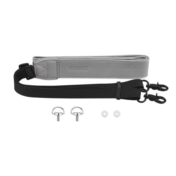 PU-kontrollertilbehør skulderstropp med nakkestropp, RC-stropp for DJI RC 2/Pro Grå