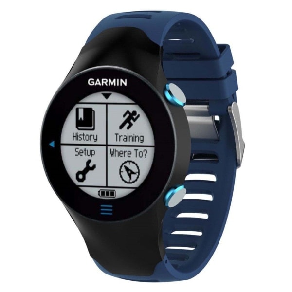 Garmin Forerunner 610 urremærke i silikone - Mørkeblå Blå