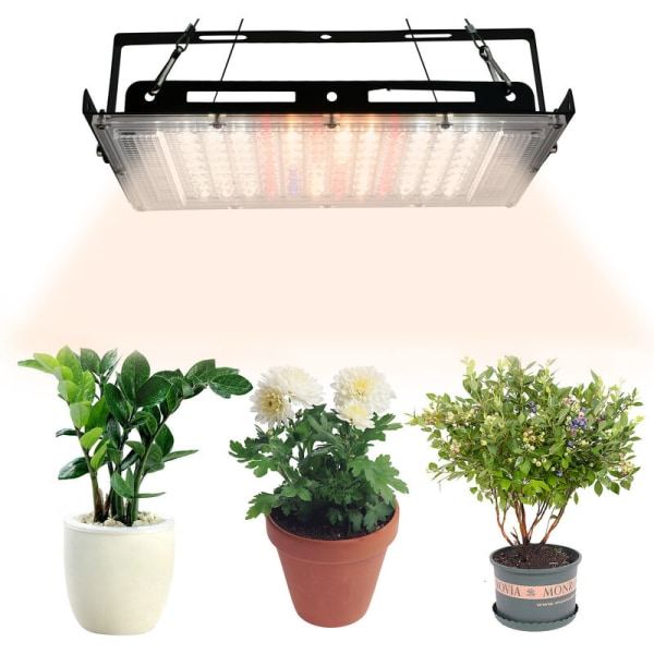 100W Full Spectrum Växtlampa LED - Inomhusväxter, Hydroponiska Grönsaker och Blommor