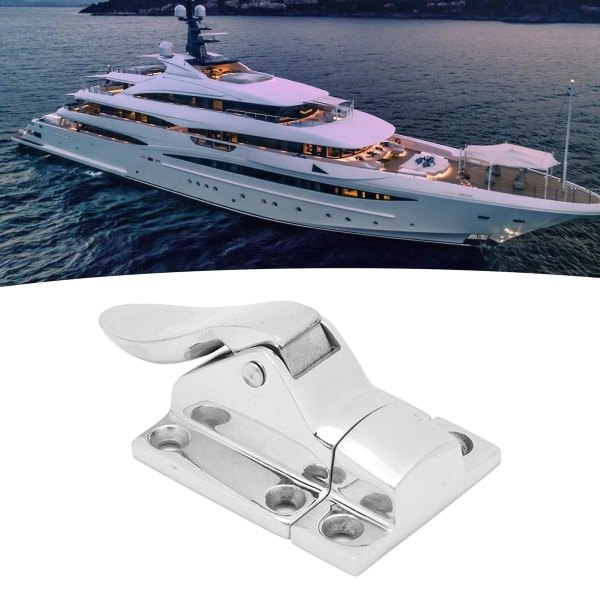 2 st 316 Marinlås i rostfritt stål 48 x 38 mm Låsbar dörrlås för båt Yacht RV