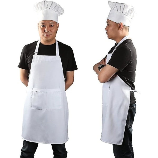 REMAKE Set - Chef's hat and adjustable white apron