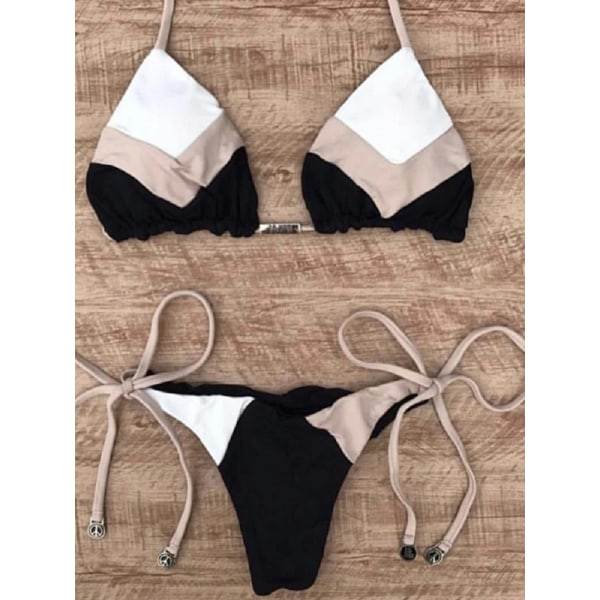REMAKE 2023 Sexig Bikini Multicolor Baddräkt Kvinnor Baddräkt Push Up Ribbad Bikini Set Brasiliansk Baddräkt Strandkläder Badkläder Biquini lv zong bai M
