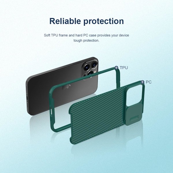 iPhone 13 Pro - NILLKIN CamShield Pro Mobilcover - Sort