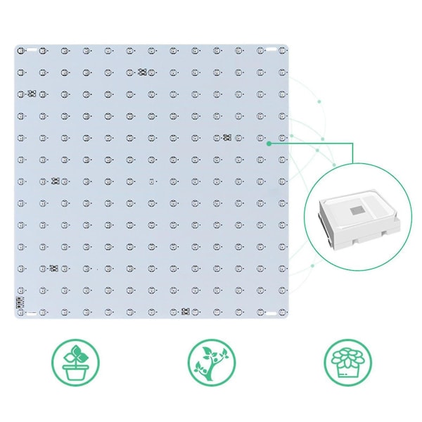 REMAKE Växtbelysning med Fullspektrum för inomhusväxter - Quantum Board Växtlampa med Låg Energiförbrukning för Grönsaker (EU) Starlight
