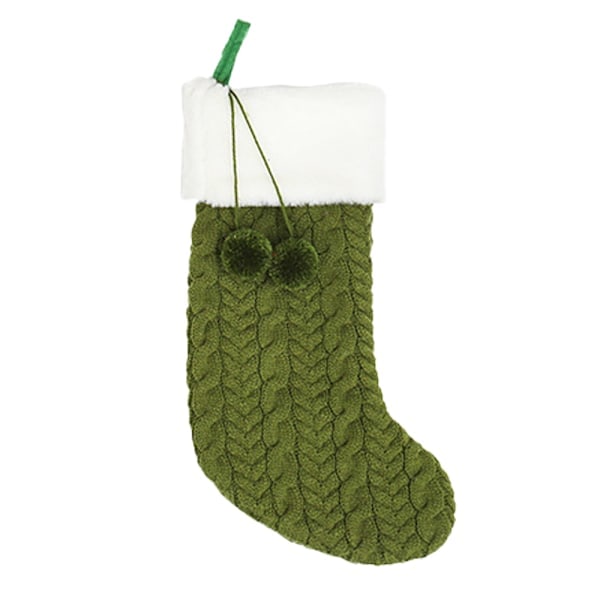 Vit juldekoration Julstrumpa