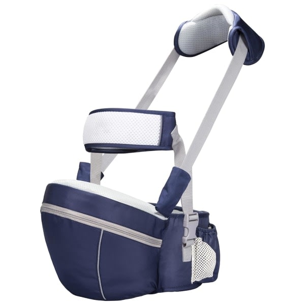 Babybärsjal med höftstöd, ergonomisk midjeplacering med justerbar rem