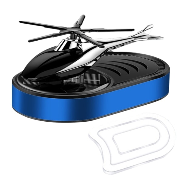 REMAKE Uppgraderad Luftfräschare för Bil Helikopter Solcellsdriven Flygplan Doftdiffusor Dekoration Enkel Installation för Fordon